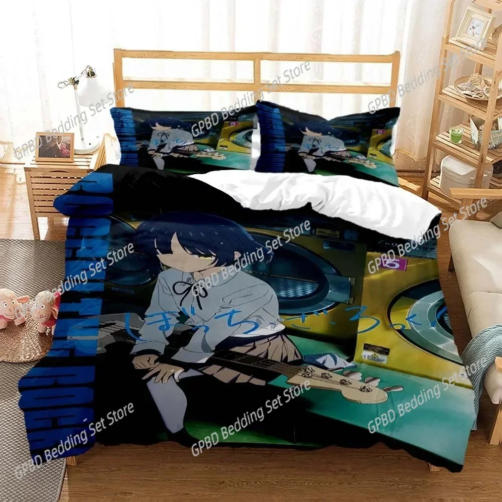 

Luxury New 3D Anime Lonely Rock Digital Print Bedding Set Single Twin Double Queen King Cal King Size Bed Linen Set