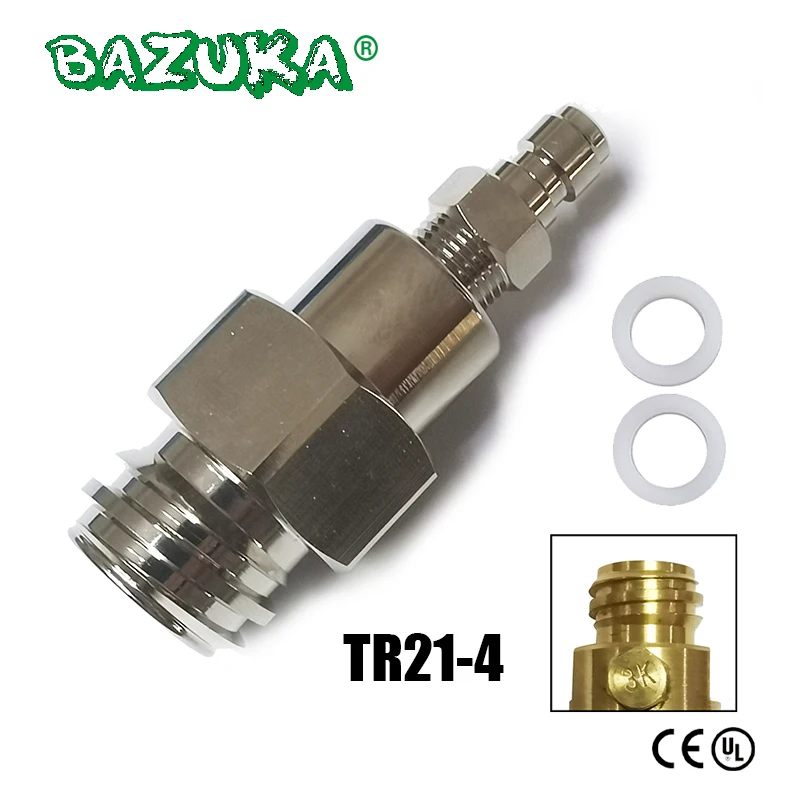 New Adapter for Soda Water Machine Maker to External Co2 Tank Bottle Adaptor Quick Disconnect Connector TR21-4