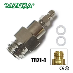 Adaptador para Soda Water Machine Maker, externo Co2 Tank Bottle, Quick Disconnect Connector, Novo, TR21-4