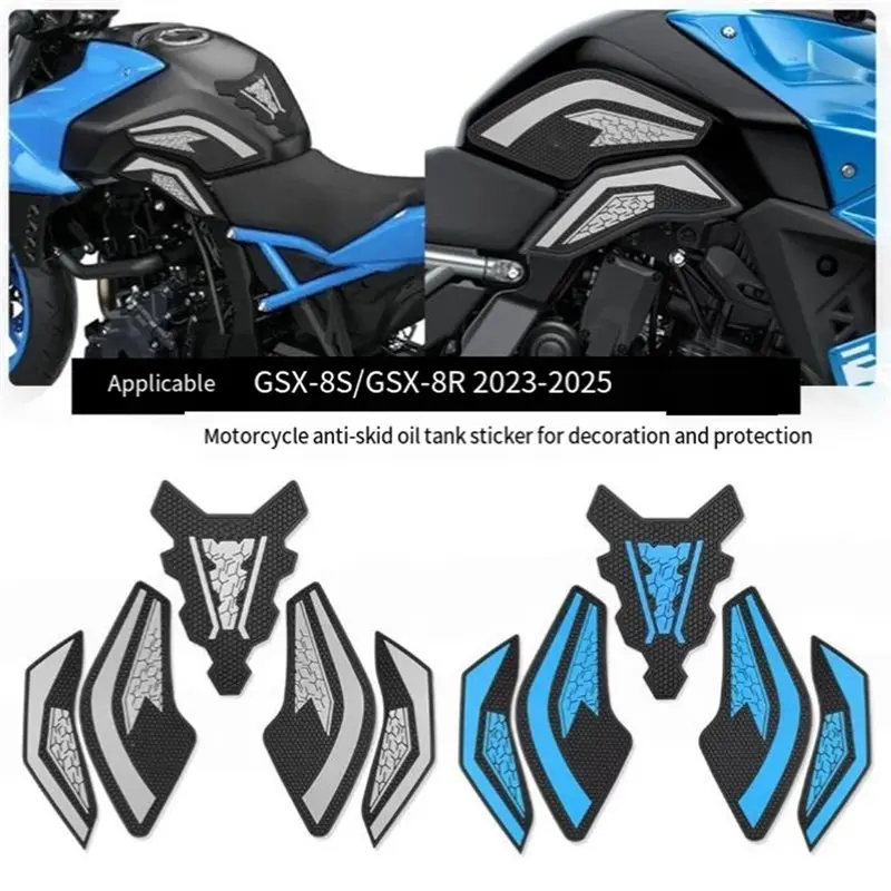 Leading-Motorcycle Non-Slip Tank Traction Pads Anti-Scratch Fuel Tank Decor Stickers Motorcycle Knee Grips