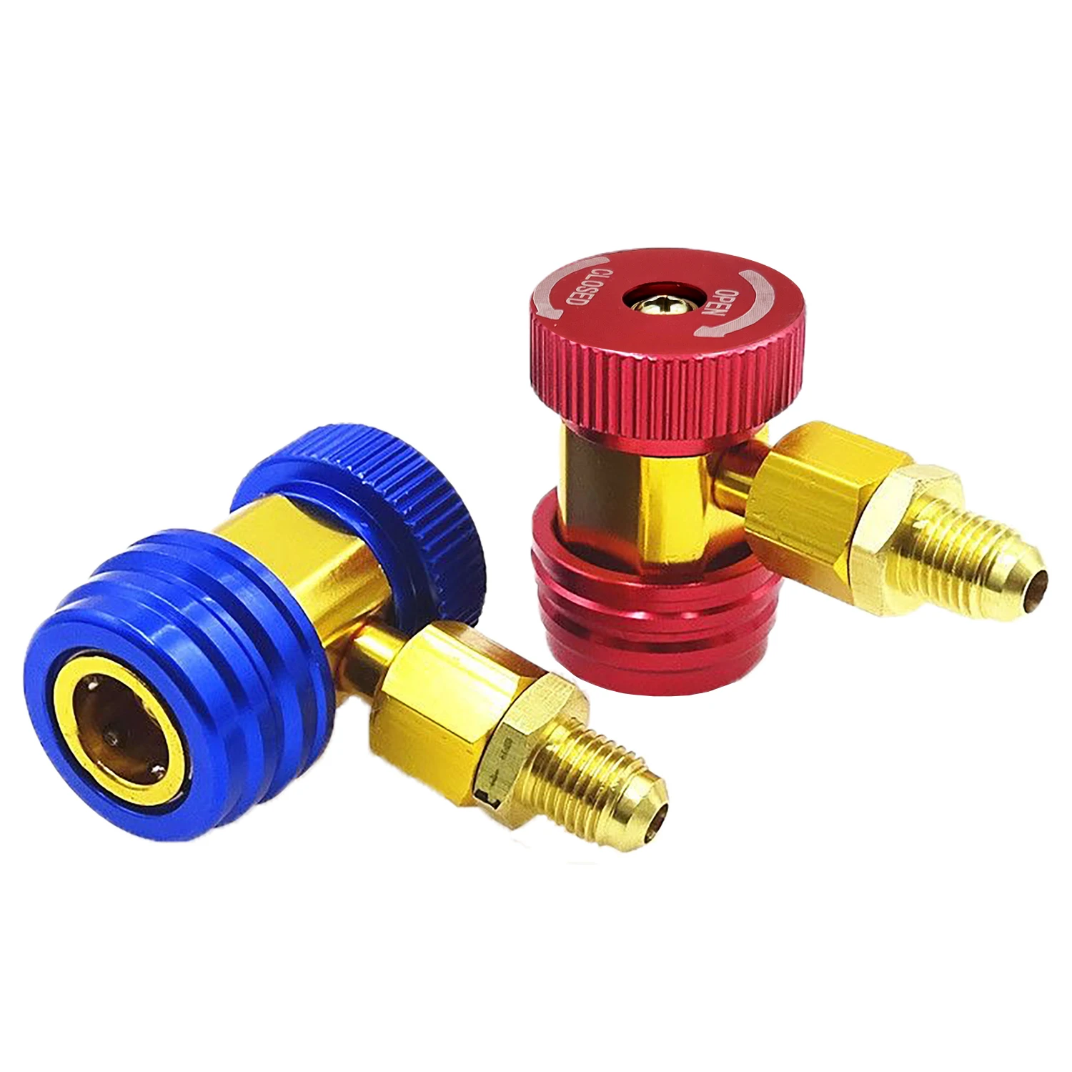 Nuovo Freon R134A H/L Auto Car attacco rapido connettore adattatori in ottone aria condizionata refrigerante regolabile AC collettore Gauge