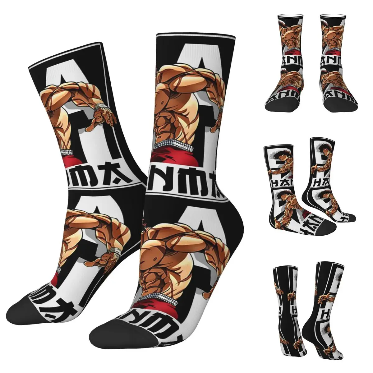 

Baki Hanma The Grappler Men and Women printing Socks,fashion Applicable throughout the year Dressing Gift