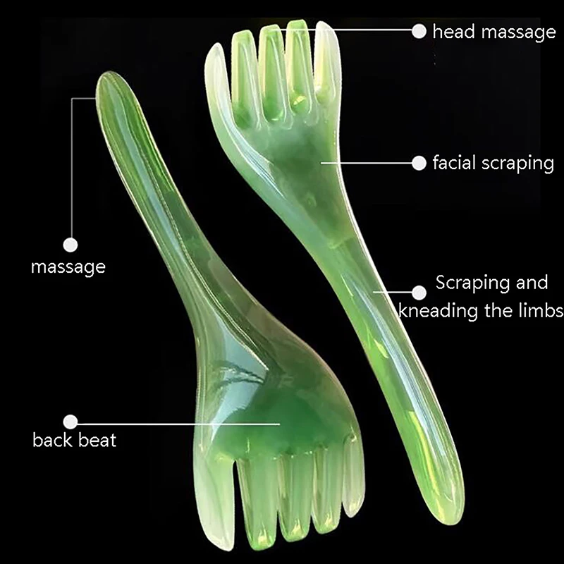 1PC Scalp Gua Sha For Body Neck Leg Massage Head Massager Acupuncture Point Press Massage Tool