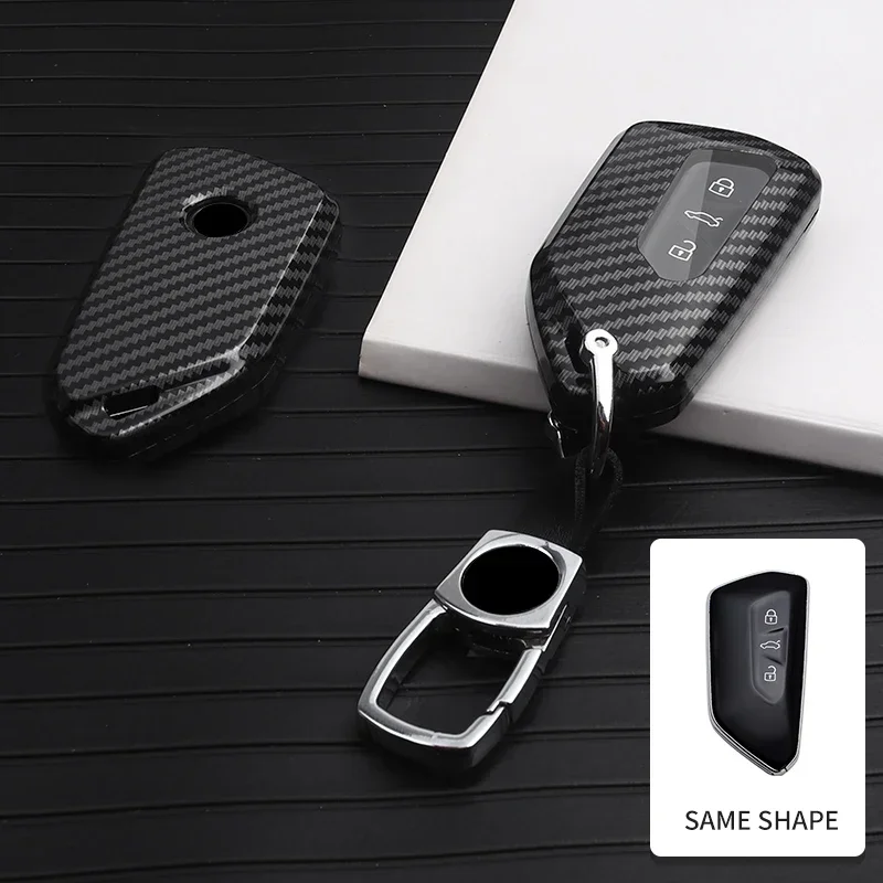 

Fashion Car Remote Key Case Shell Bag For VW Volkswagen Golf 8 ID4 MK8 ID3 ID6 CROZZ For Skoda Octavia Key Housing Accessories