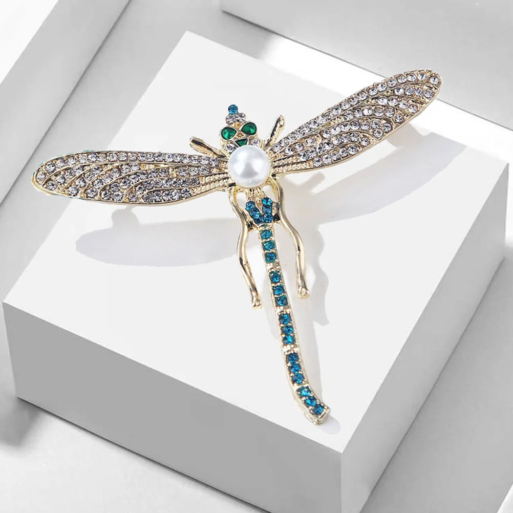 Broche Pins para mujer Libélula Decoración retro Bufanda Ropa Insignia Ropa de moda