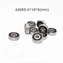 Bearing 10 Pieces 626RS 6*19*6(mm) chrome steel rubber Sealed High speed Mechanical equipment parts
