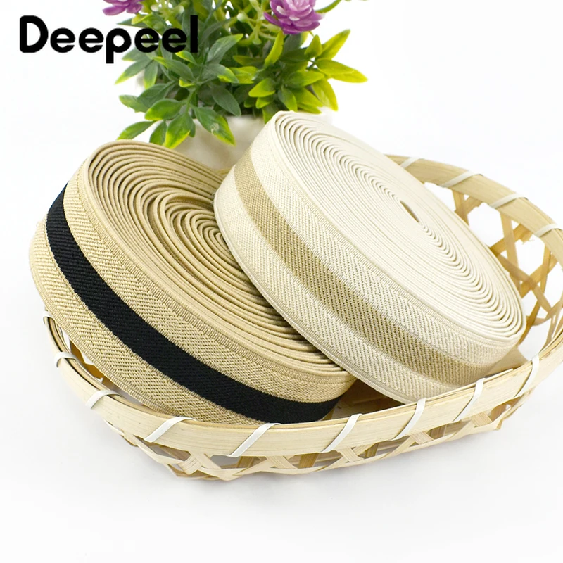 

5/10Meters 35mm Stripe Elastic Band Shoulder Bag Strap Clothes Rubber Bands Coat Waistband Decor Stretch Tape Sewing Accessories