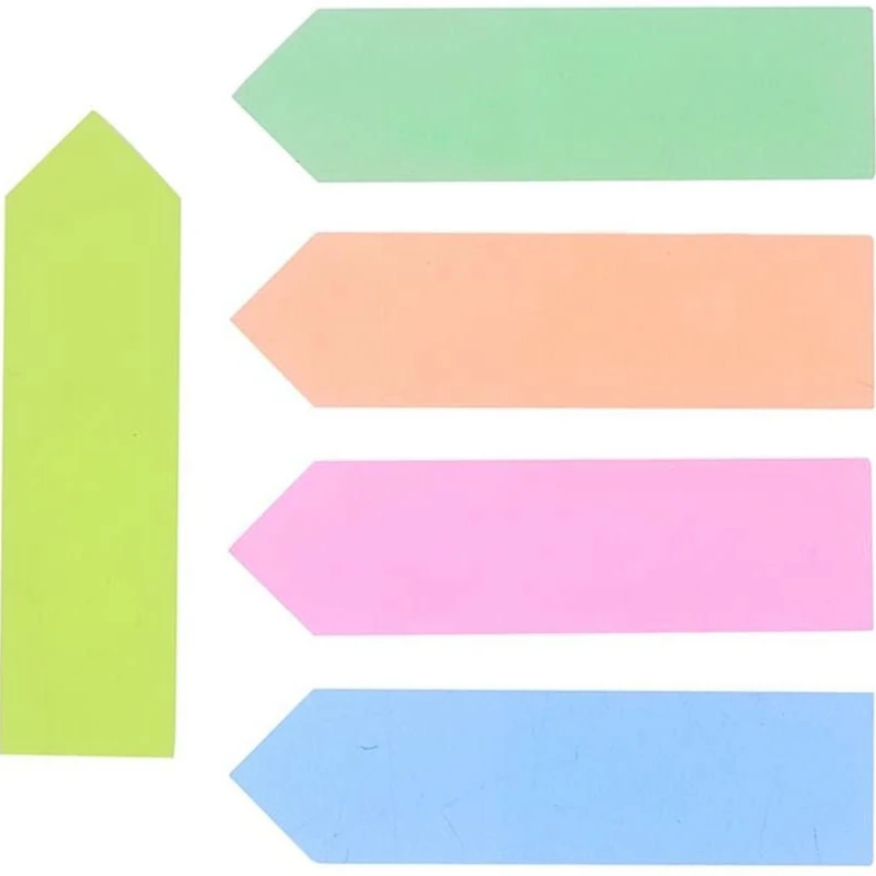 ملصق علامة نوتات لاصق للمدرسة والمكتب ، علامات صغيرة ملونة ، ملصقات صفحات ، 12x44 ، 5 ألوان ،!