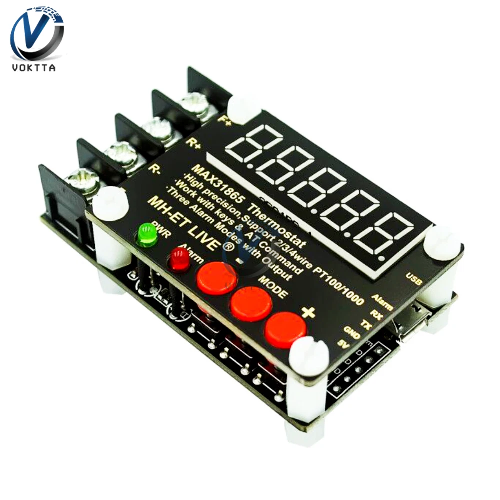 DC3.3-5V Electronic Temperature Controller High Precision Isolated Temperature Collector Module -200℃-650℃ Adjustable Thermostat