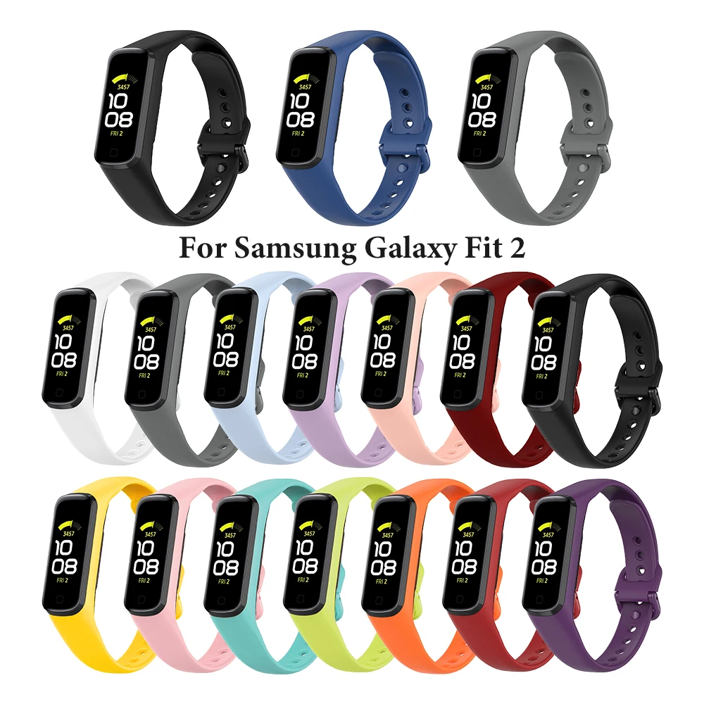 Silicone Sport Band Strap For Samsung Galaxy Fit 2 SM-R220 Watch Bracelet Replacement Watchband For Samsung Galaxy Fit 2 Strap