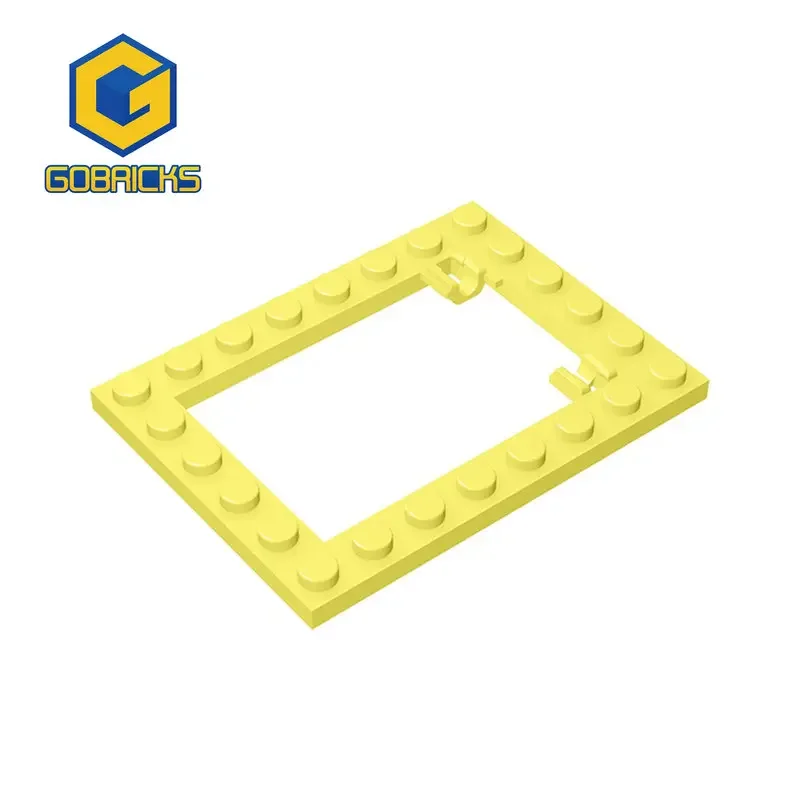 Gobricks 1 шт. MOC 6x8 ловушка дверная рама кирпичи совместимы с моделью 92107 строительные блоки детали дети DIY головоломка сборка игрушки