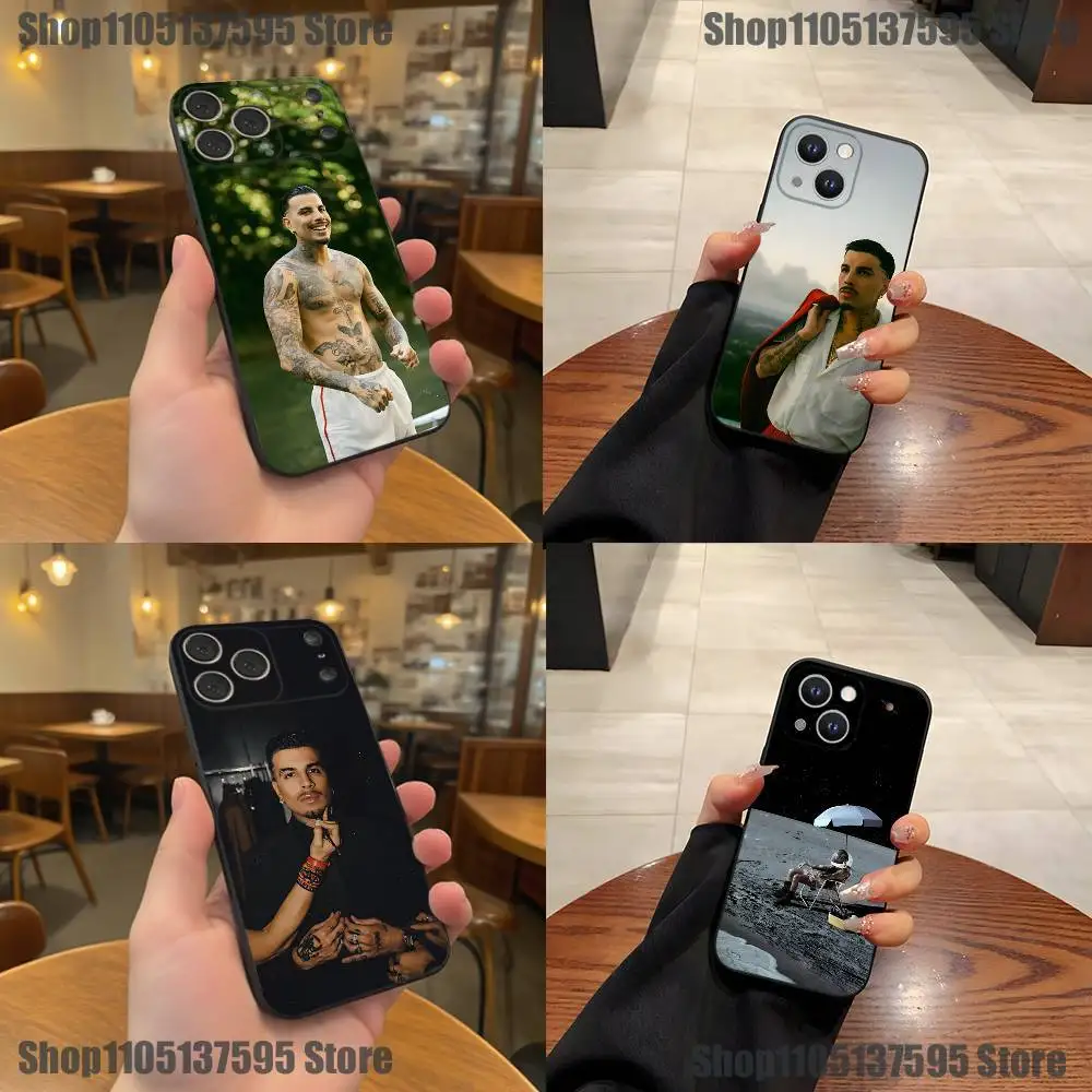 حافظة هاتف Singer R-Rauws A-Alejandro لهاتف iPhone 17,16,15,14,13,12,11,Pro,XS,Max,XR,Plus,E,SE4,Mini Black Soft Cover #1