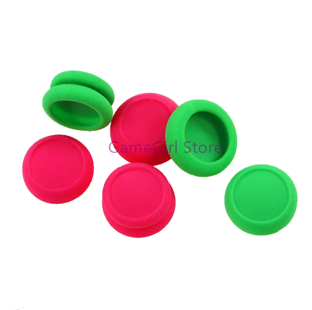 5Sets For NS Nintendo Switch Joy-Con 6 in 1 Silicone Rocker Joystick Caps Thumb Stick Grip Cover Buttons