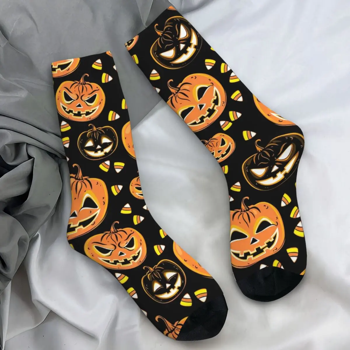 

Женские и мужские удобные носки для бега, зимние нескользящие носки с графическим рисунком