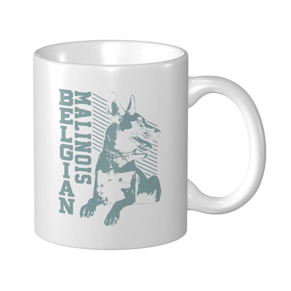 Mark Cup Mug Belgian Malinois Dog Lovers Gift Vintage Coffee Mugs Tea Milk Water Cup Travel Mugs Office Home