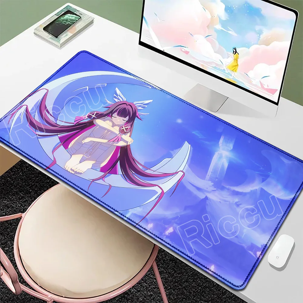 

Cute Girl Columbina Genshin Impact Mouse Pad Large XXL Non-slip Rubber Keyboard Pads Ronova Game PC Mousepad 900x400mm Desk Mat
