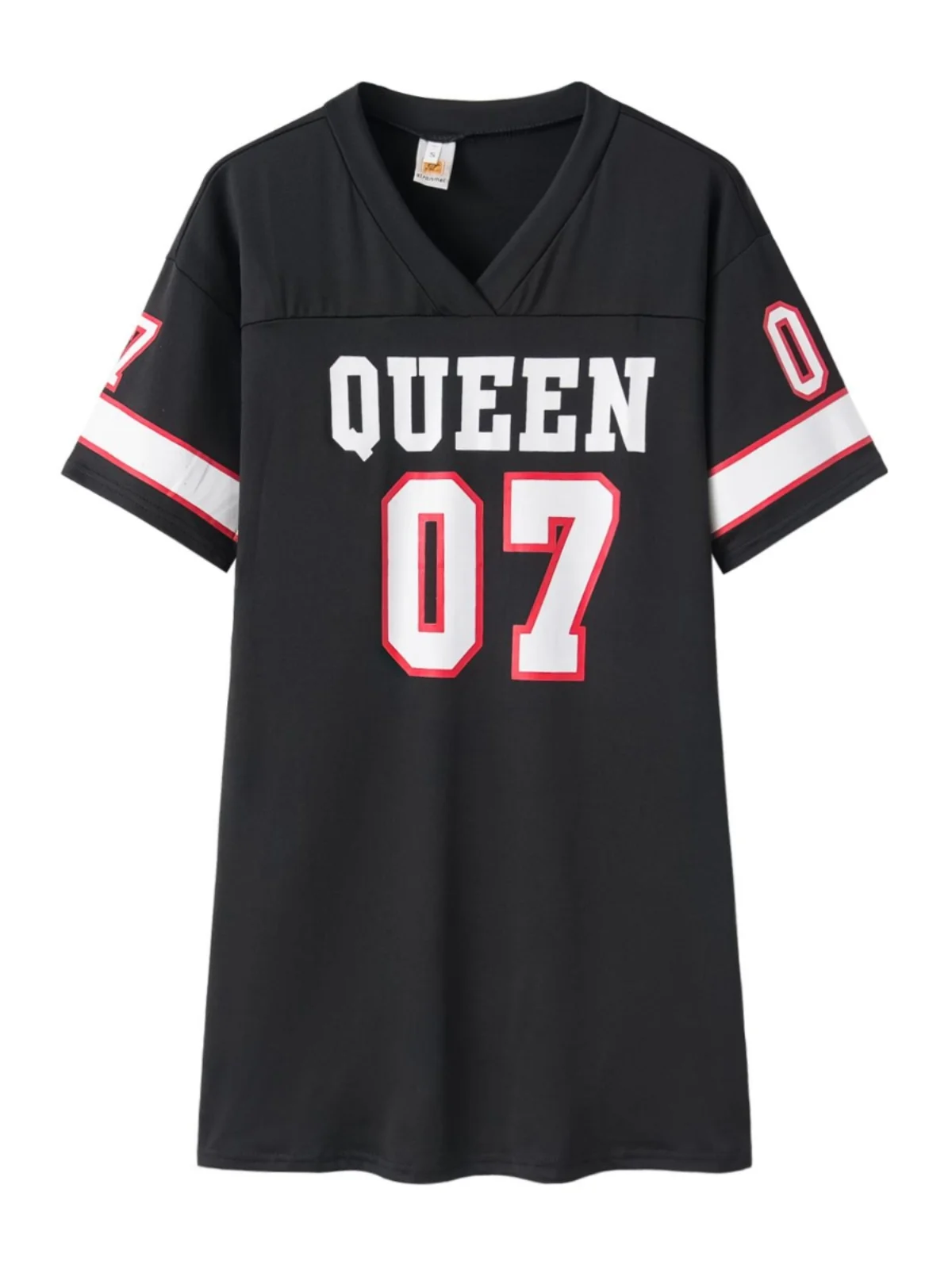 T-shirt ample décontracté pour femmes, chemisier Dr Lady, imprimé, taille moyenne, ort Sve v-ne, jupe trapèze, une pièce, été