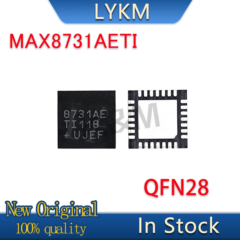 5-10/PCS New Original MAX8731AETI+T MAX8731AETI 8731AE QFN28 Battery management chip In Stock