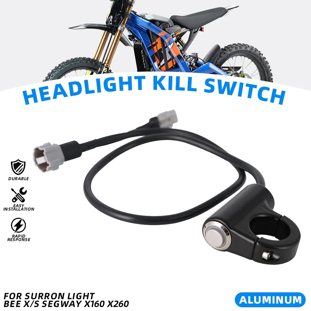 Interruptor de Farol Plug and Play para Motocicletas Elétricas Surron Light Bee S X e Segway X160 X260 - Novo Lançamento!