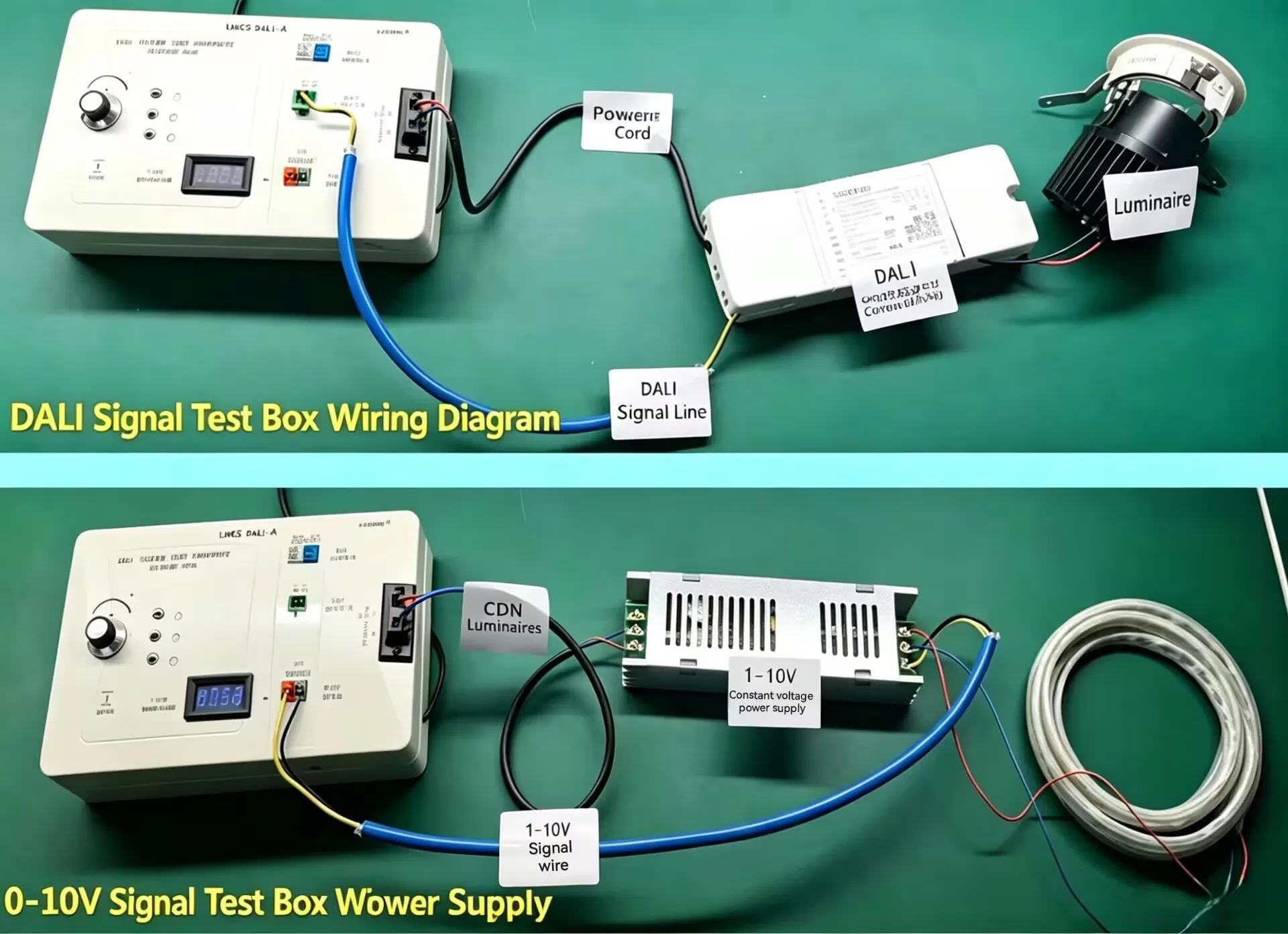 DALI DT8 1-10V Dimming Test Box LMCS-DALI-AP for Smart Lighting LED Driver Color Temp Tester Tool