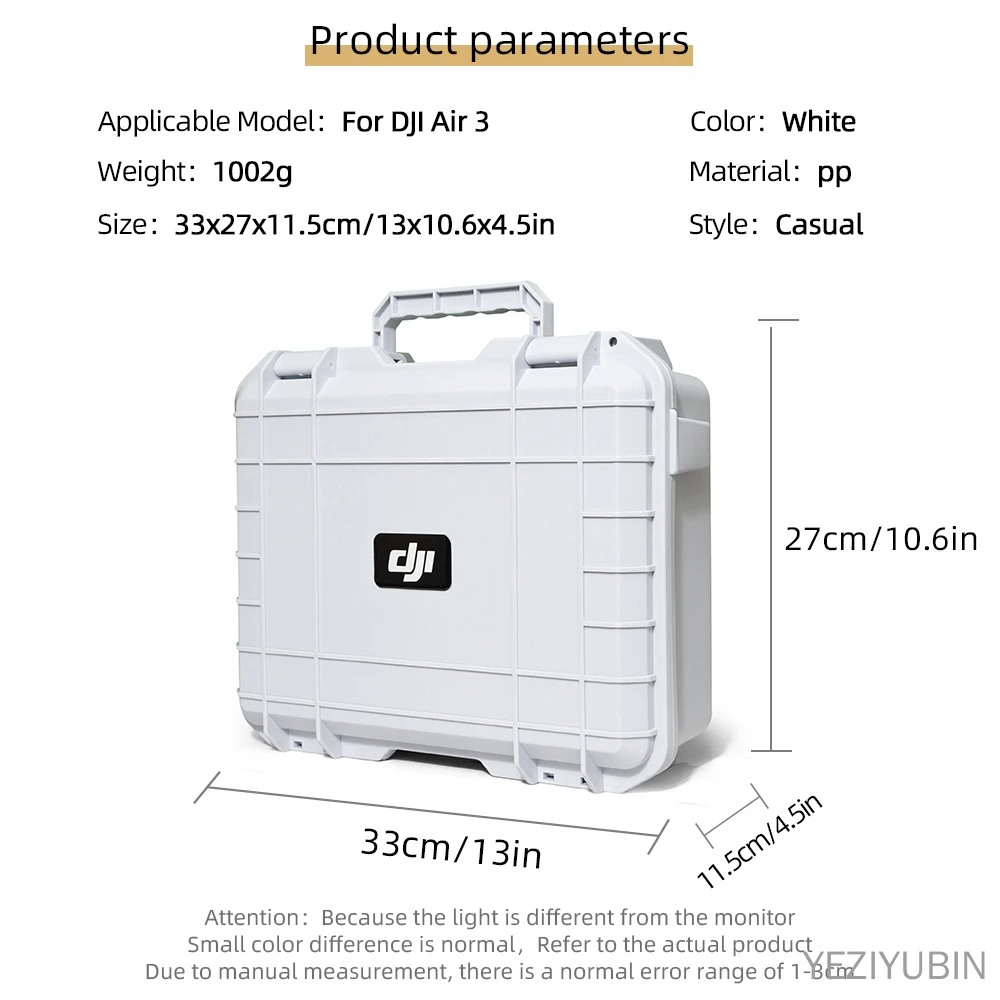 For DJI Air 3 Safety Box Drone Accessories Storage Case For DJI Air 3 Case Portable Shoulder Storage Case