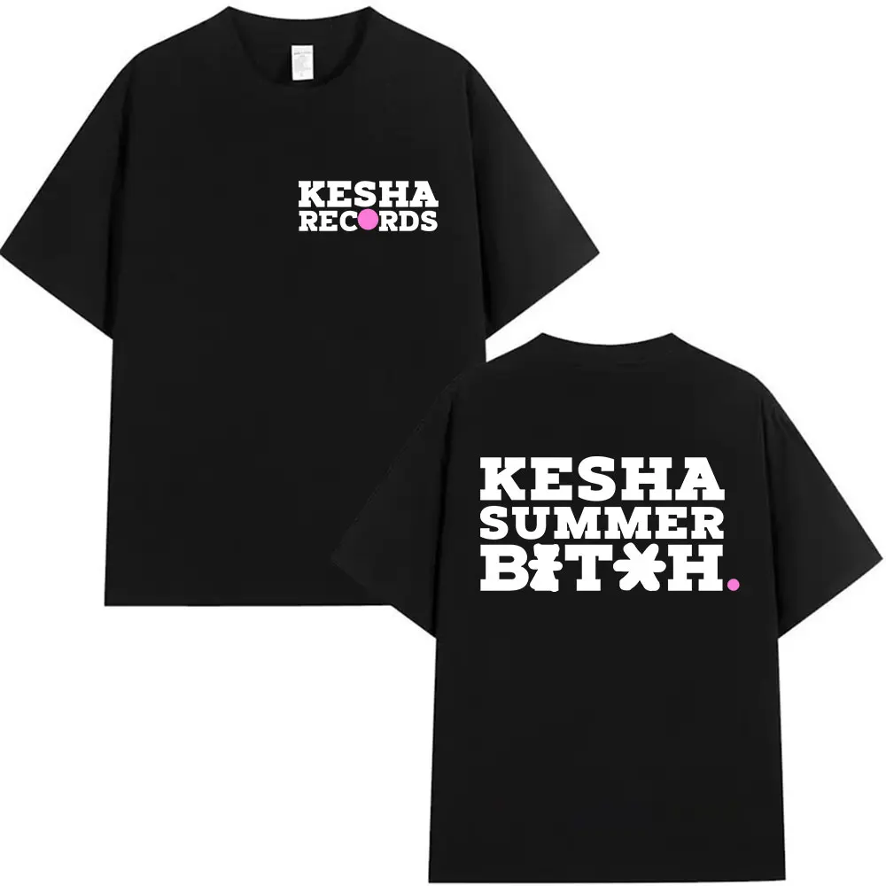 

Kesha Records Tour 2025 Print Graphic T Shirt Men Women's Summer Fashion O-Neck T-shirts Casual Cozy Cotton Short Sleeve T-shirt