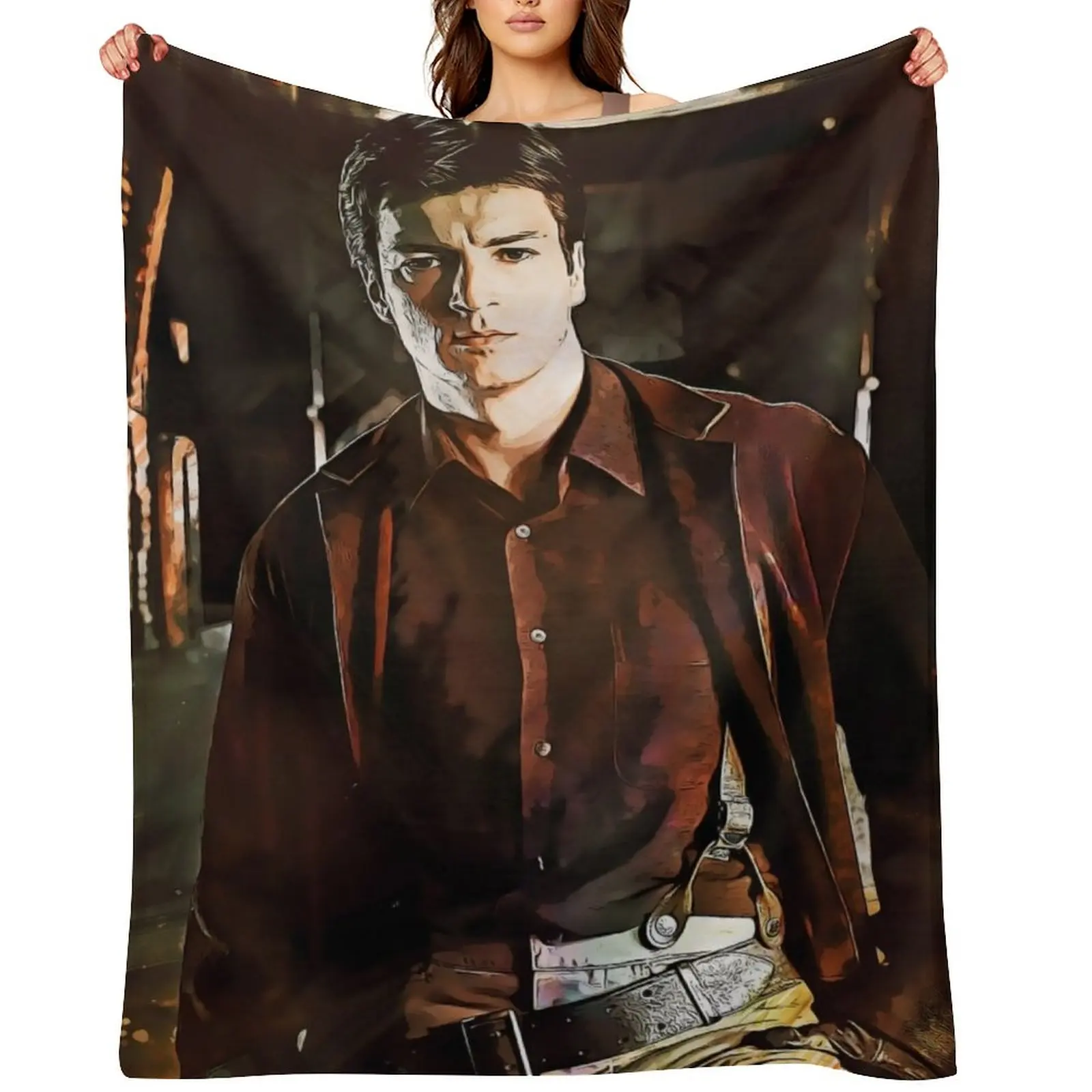 

Captain Malcolm Reynolds - FIREFLY Throw Blanket christmas decoration Hairy Sofa Throw Soft Blankets