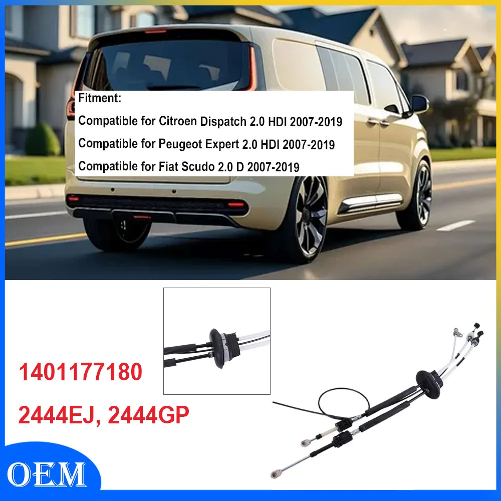

Комплект тросов рычага переключения передач для Citroen Dispatch 2.0 HDI 2007-2019 для Peugeot Expert 2.0 HDI 2007-2019 1401177180