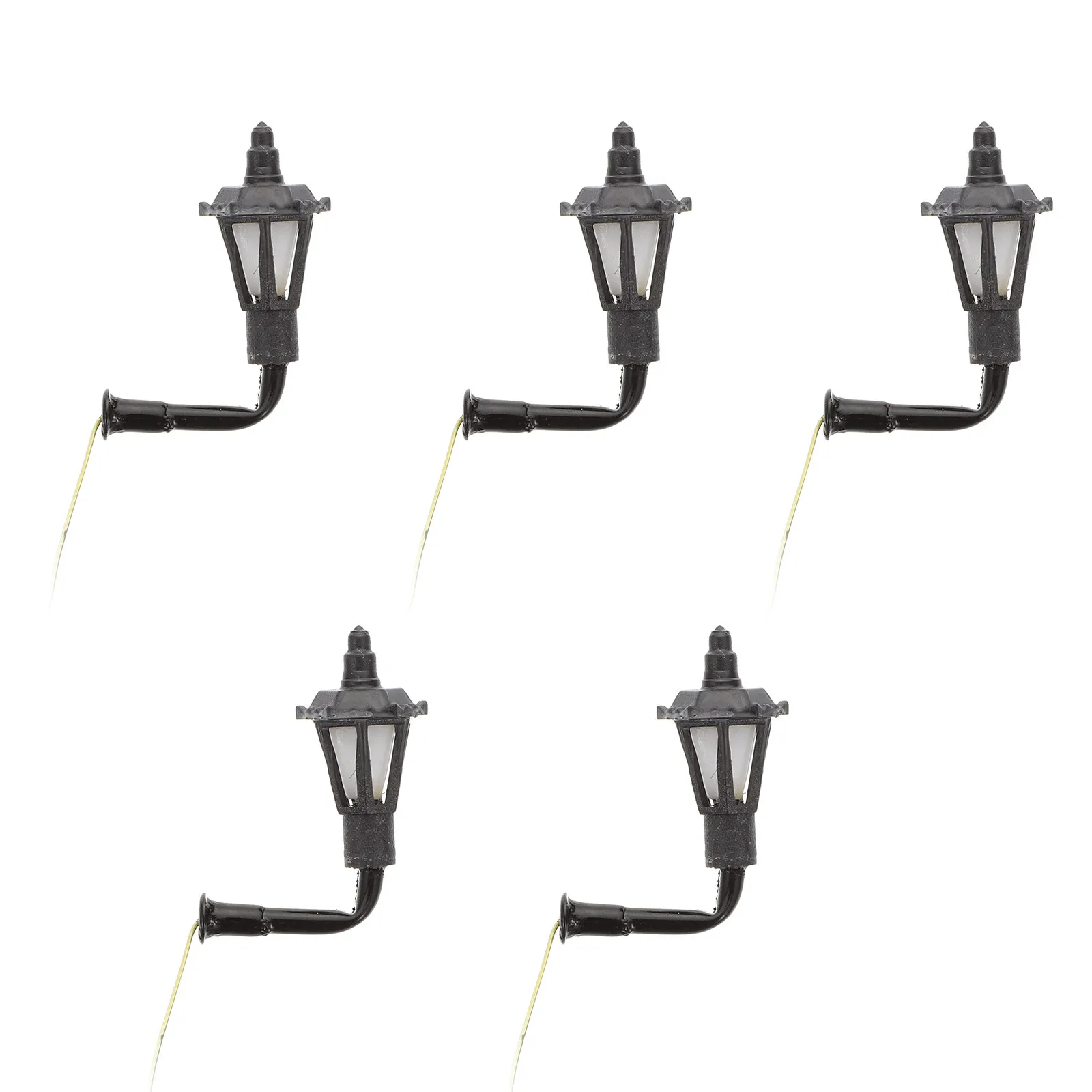 

5pcs European Style Mini Lamp Wear-Resistant Sand Table Adornment For Diy Light Decor Garden Lamp Ornament Miniature Night Light