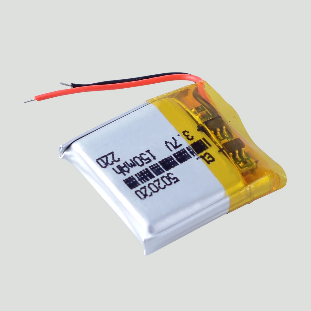 502020  150mAh Lithium Polymer Battery FOR  MP3 TWS EARBUDS Speaker Smart Watch Earphone Headphone TOYS