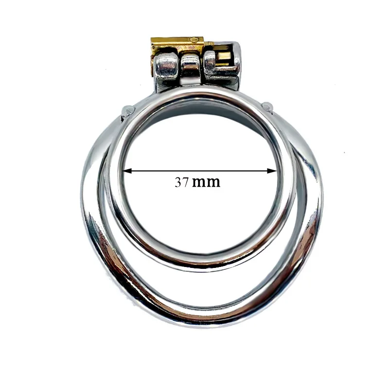 SHAZ 32mm Male Chastity Cage Stainless Steel Penis Ring Adult Products Bondage Gear For Men Dick Emotional Toys 5
