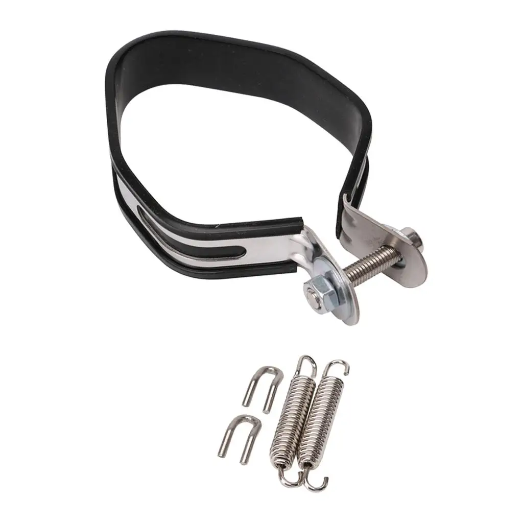 Universal Muffler Exhaust Clamp Stainless Steel Band Joint Clip for Motorcycle Exhaust Pipes Road King Atv Dirt Bike Support