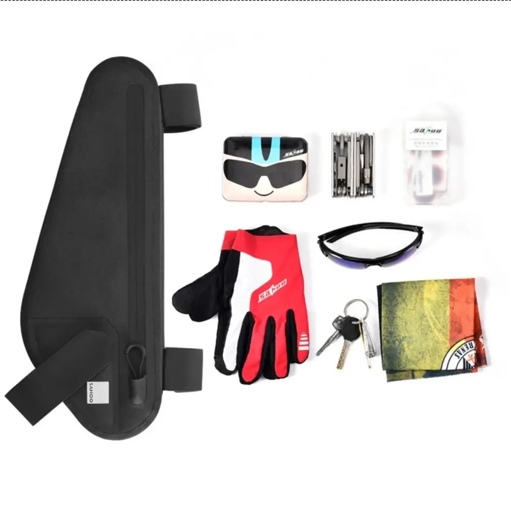 

Universal 2L Bicycle Triangle Bag Large Capacity Waterproof Bike Frame Front Tube Bag Accessories Cycling Cycling Pouch