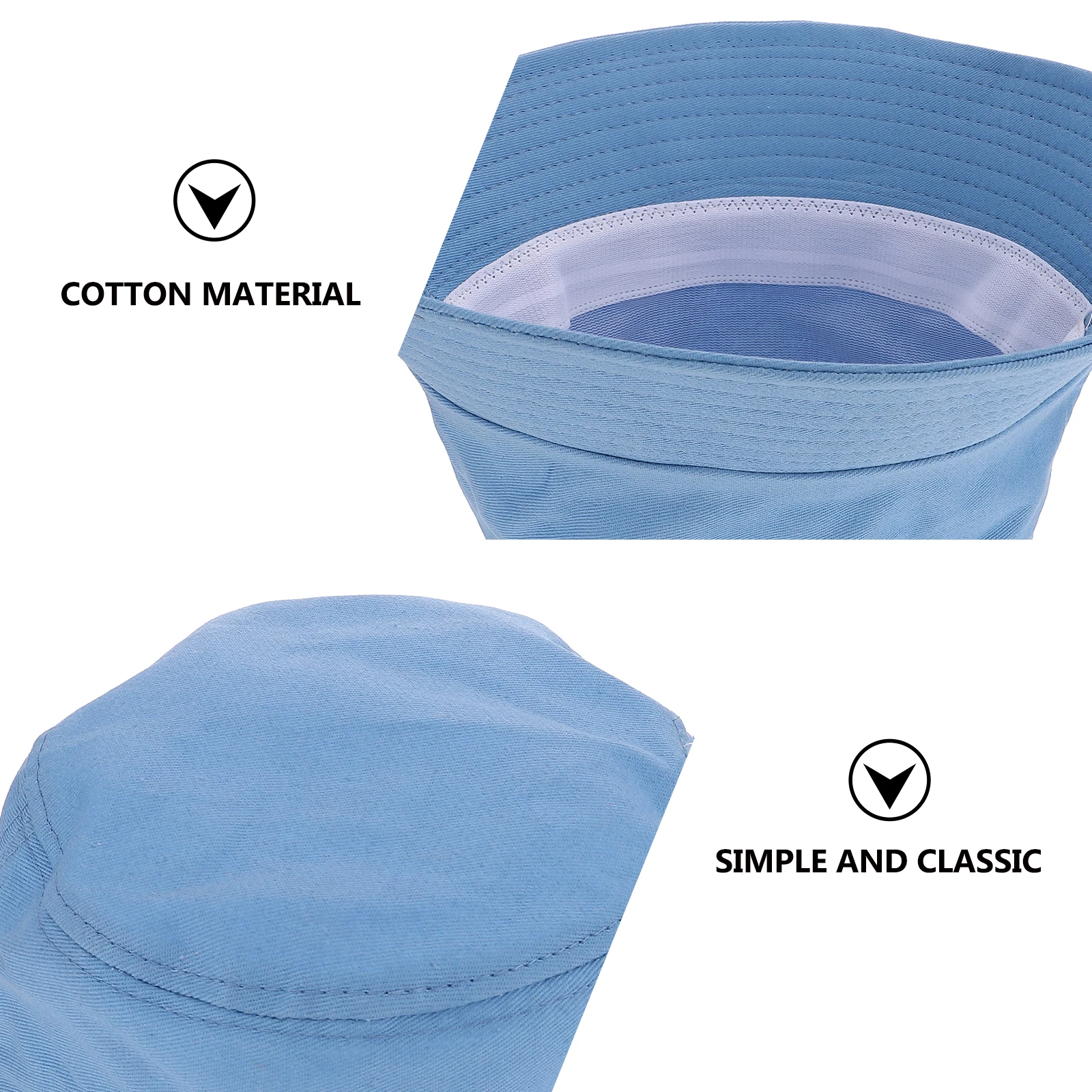 

Solid Color Fisherman Hat Breathable Cotton Bucket Hats Women Summer Beach Sun Protection Lightweight Comfortable Outdoor