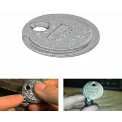 Coin- Type 0.6-2.4mm 0.02-0.10 Inch Spark Plug Gap Gauge Measurement Tool Range Spark Plug Gage Caliber Measuring Tool