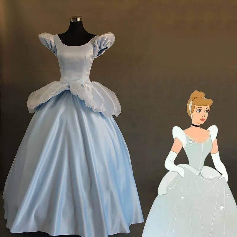 

Adult loween Princ Dr Cinderella Cosplay Costume Fairy T Ball Gown for Women Age 8+ Formal Evening Par Wear