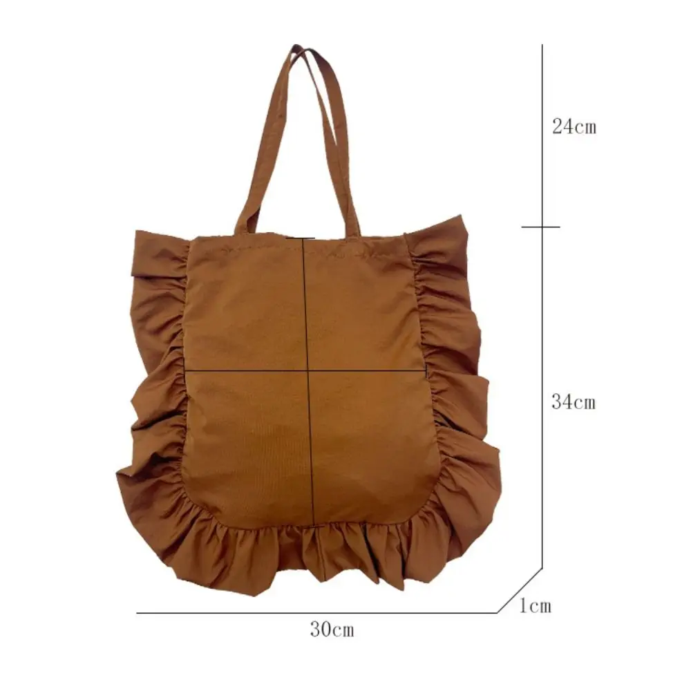 Nylon Pleated Handlebags Fashion Armpit Bag Summer Cloud Bags Shopping Handbag Leisure Shoulder Bags For Women