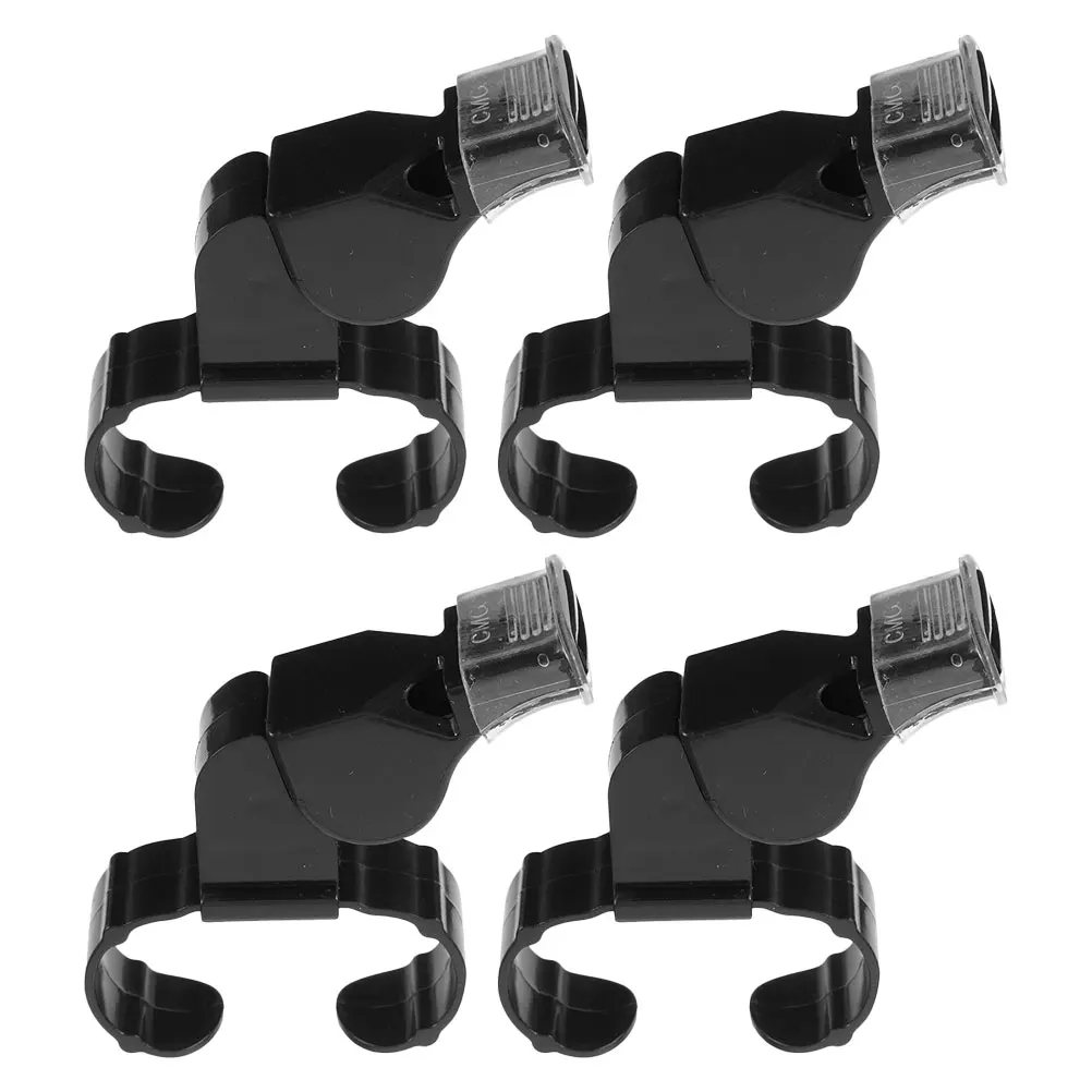 4 Pcs Ring Whistle Electronic Whistles for Referees Football Clip Hockey Brass Swing Electric