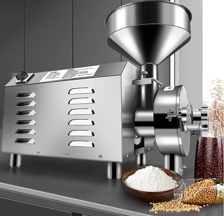 Stainless Steel Grain Flour Milling Machine/Mini Chilli Powder Making Machine/Commercial Dry Food Pepper Mill Grinder Machine