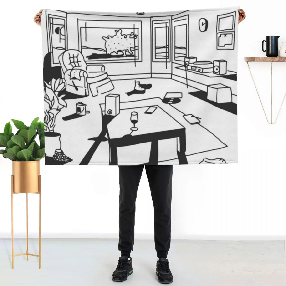 hippo campus / landmark Throw Blanket Luxury Designer Shaggy Moving Beautifuls Blankets