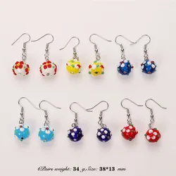 Wholesale Lots 6pairs Mix Style Hand-made Women's Romatic Heart Elegant Classic Dangle Earrings Murano Glass Earrings