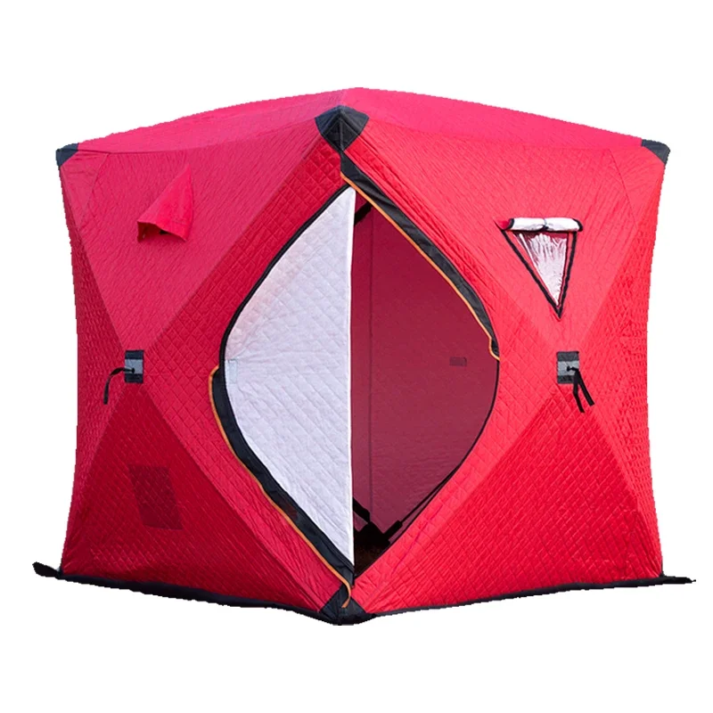 Pop Up ice shelter sauna tent room portable Square hiking insulated camping ice hot cube winter fishing tent winter house