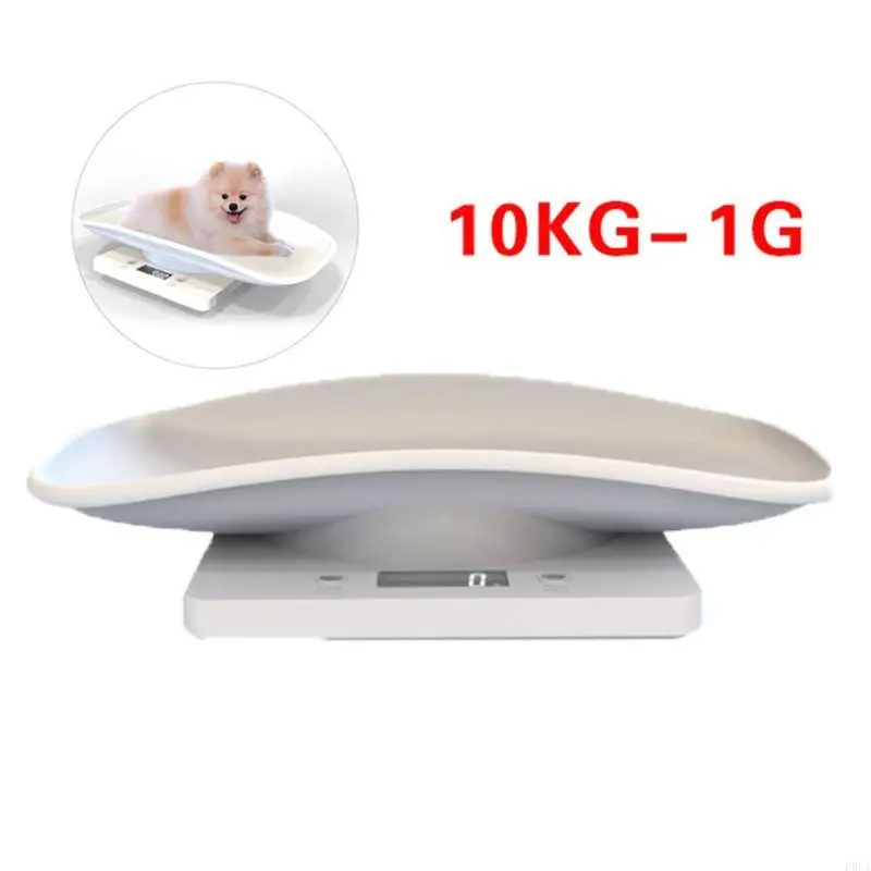 P0UA Puppy Kitten Digital Scales Kitchen Scale Portable Automatic Shutdown Home 10Kg