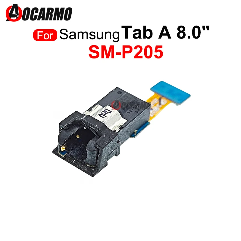 For Samsung Galaxy P205 Tab A 8.0 Inch Earphone Port Headphone Jack Flex Cable Replacement Parts SM-P205