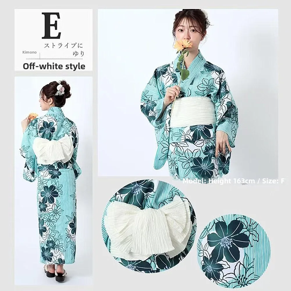 Traditional Kimono Style Women's Bathrobe Multiple Patterns Anti-Wrinkle Fabric Travel Photography Friendly New Arrival