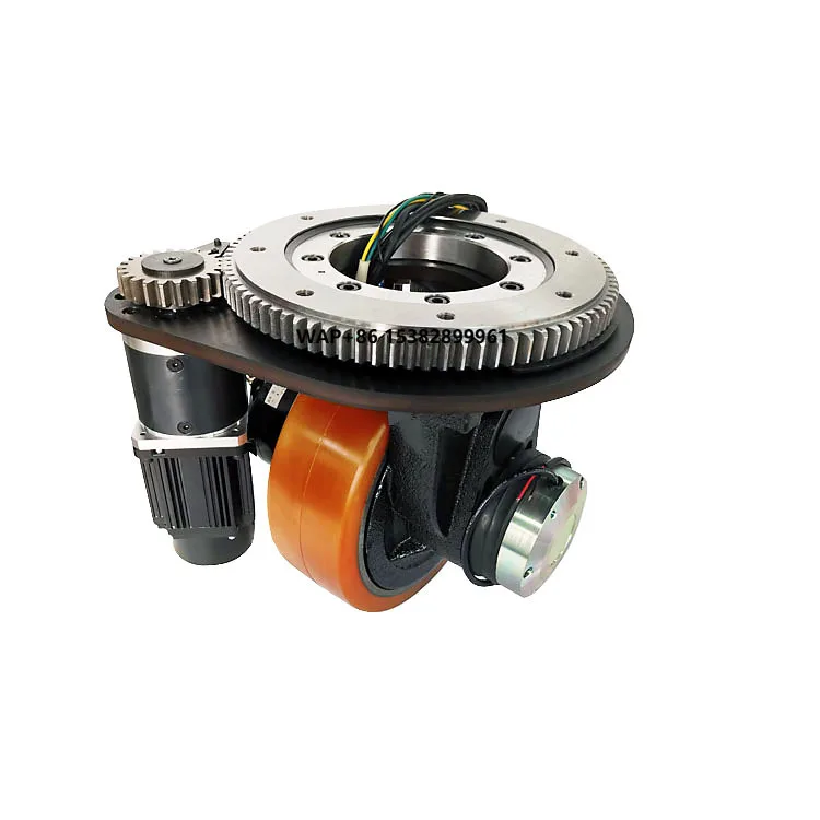 Strong Grip Customizable 1.5kw AGV Robot Horizontal Steering Drive Wheel with Encoder Motor for Unmanned Chassis AGV