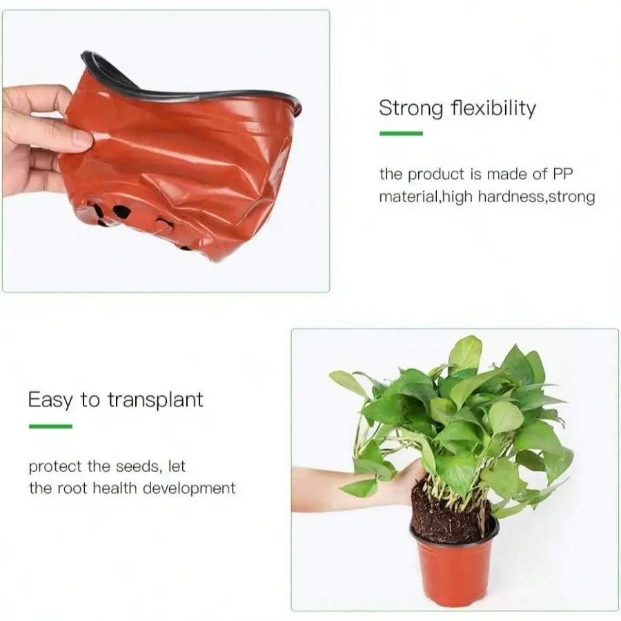 - Pack 6 Inch Plastic Nursery Pots Come with Pcs Labels, Seedling Flower Plant Container and Seed Starting Pots