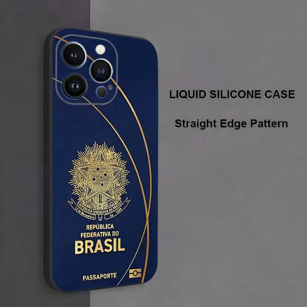 الولايات المتحدة الأمريكية البرازيل الكورية جواز السفر حالة الهاتف آيفون 17,16,15,14,13,12,11 ، برو ماكس ، XS ، X ، XR ، SE ، ميني ، 8 ، 7 ، غطاء سيليكون أسود ناعم