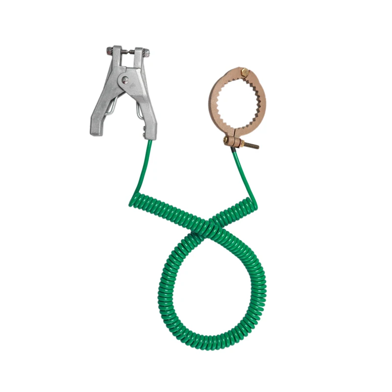 

Static/Anti-Static Grounding/Earthing Bonding Clamps Pipe Clamps with Copper Spiral Cable