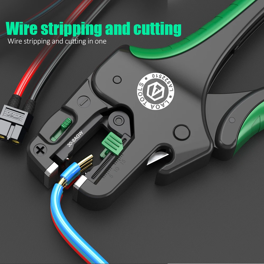 LAOA Multifunctional Fast Fully Automatic Wire Stripping Pliers Cable Cutting Nippers Adjustable Electrician Pliers